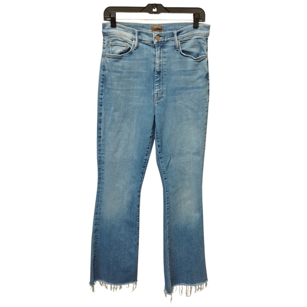 Mother Womens High Waisted Weekender Fray Jeans 30 US 10 Light Wash Capsule